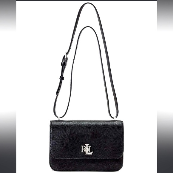 👜 NWT 100% Authentic Ralph Lauren Lizard-Embossed Sophee Leather Bag - Picture 5 of 14